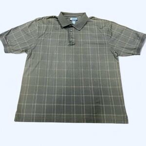 Jos. A. Bank Green Plaid Polo Shirt XL
